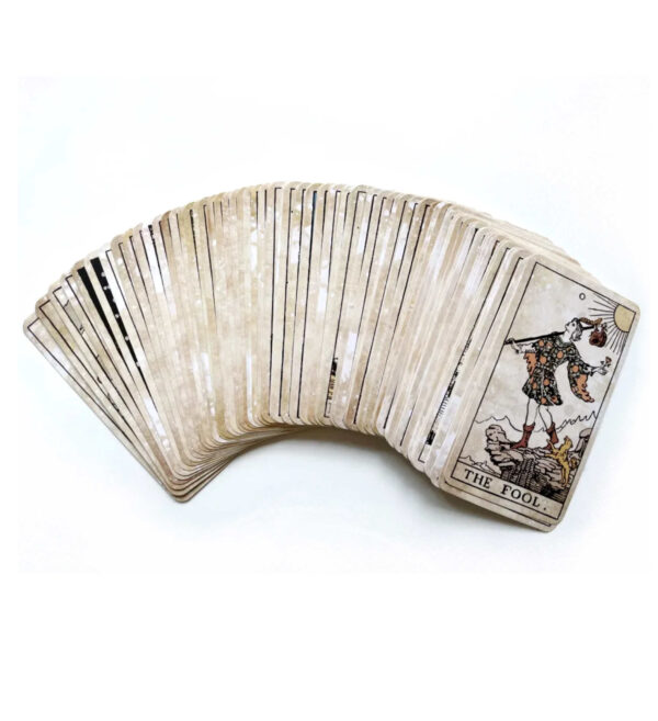 Tarot cards Vintage in Metal Tin Box.