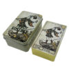 Tarot cards Vintage in Metal Tin Box.