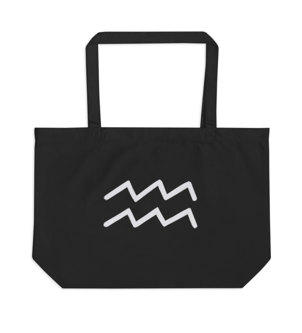 Choose your Zodiac Sign_Large organic tote bag