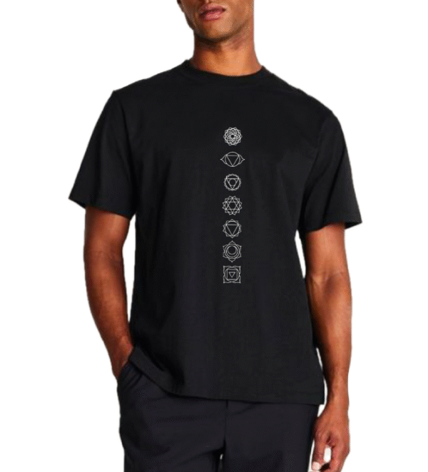 Chackras_Unisex organic mid-light t-shirt_B&W
