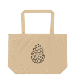 Pine_Large organic tote bag