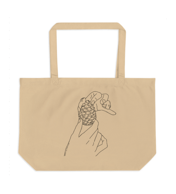 Protect your pine_Large organic tote bag