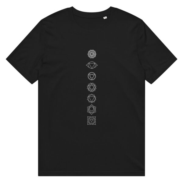 Chackras_Unisex organic mid-light t-shirt_B&W