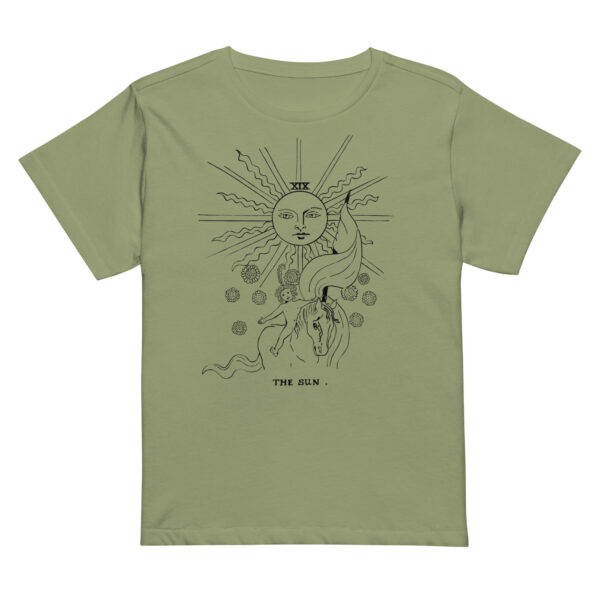 Tarot Card Sun_Women’s high-waisted t-shirt