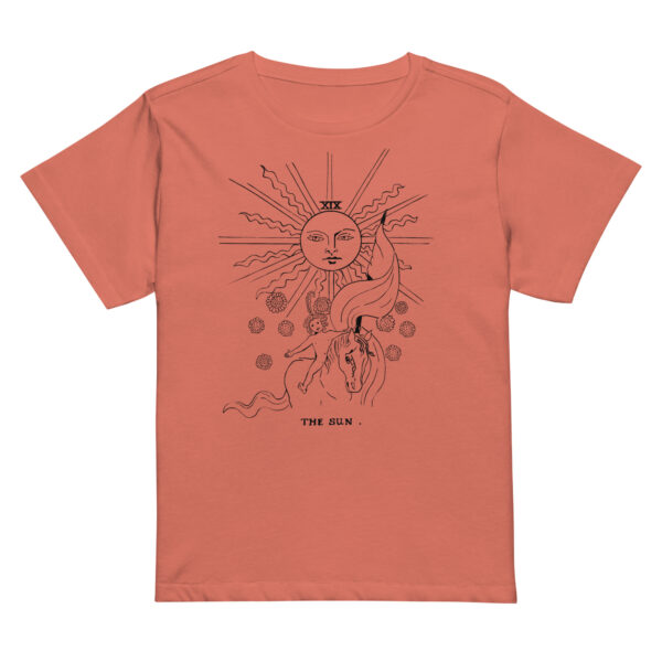 Tarot Card Sun_Women’s high-waisted t-shirt