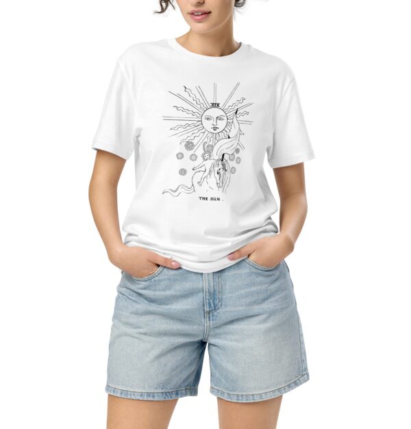 The Sun tarot card_Unisex organic mid-light t-shirt